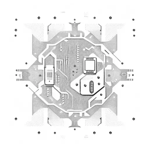 Cyberpunk Chip Design With Pcb Traces
