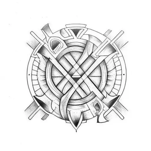 Berserk Symbol Geometric Forearm