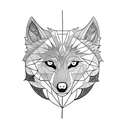 Wolf From Leaves