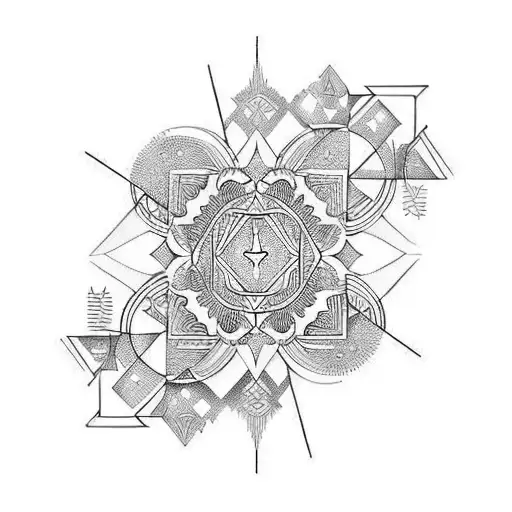 Art Deco Henna Stmach