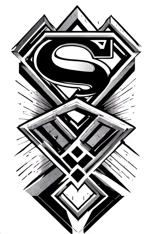 Superman Logo For Forearm