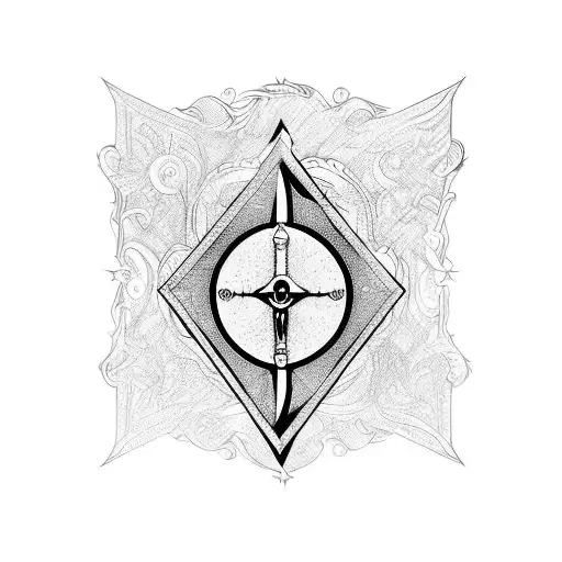 A Mix Between The Symbol Of The Red King And The Pick Of Destiny