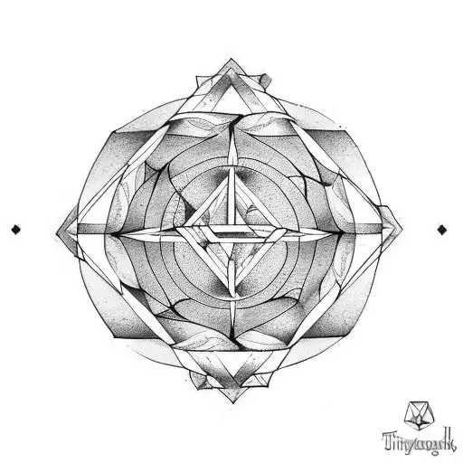 Triangle With Lily And Rose