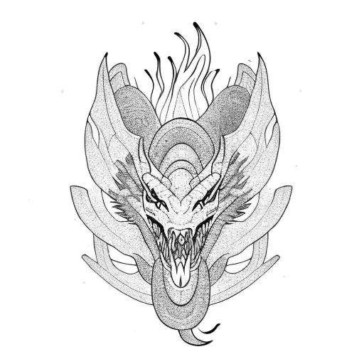 Dragon Head Breathing Fire