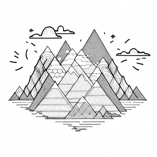 Sunny Mountain Range