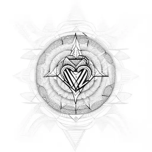 Heart Root Resilience Strength Enlightenment Sacred Geometry
