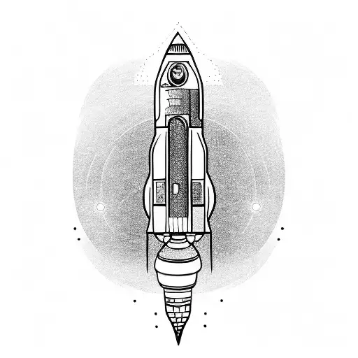 Rocket Or Space System In Engineering Style