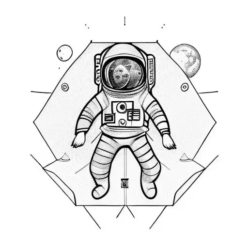 Astronaut On Balance Board