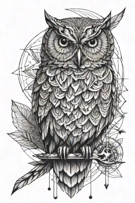 Athena's Owl On The Back