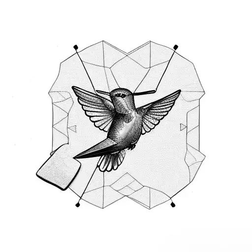 Hummingbird And Guitar Pick