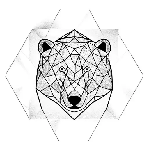 Polar Bear In Triangle