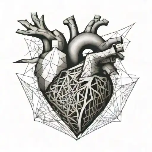 Abstract Realistic Heart Shape
