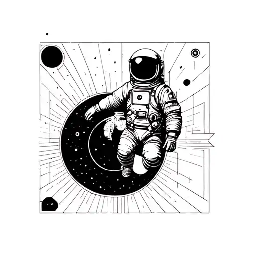 Astronaut And Black Hole