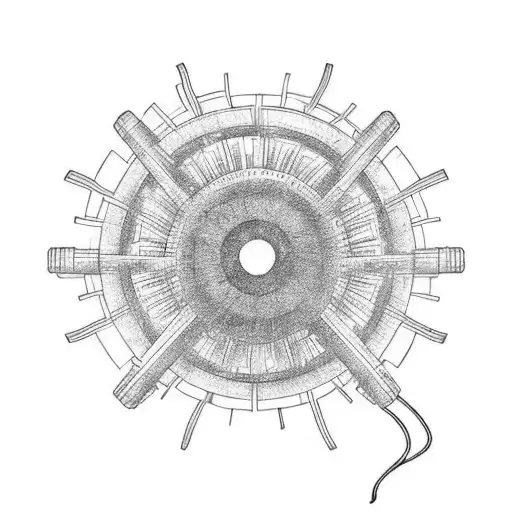 A Gear Spinning With Fire Escaping The Wheel Like It Is On Fire