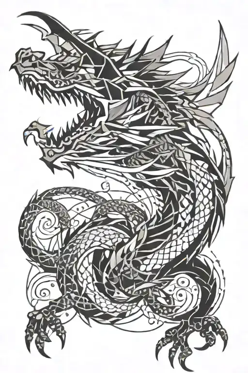 Ancient Dragon Flying