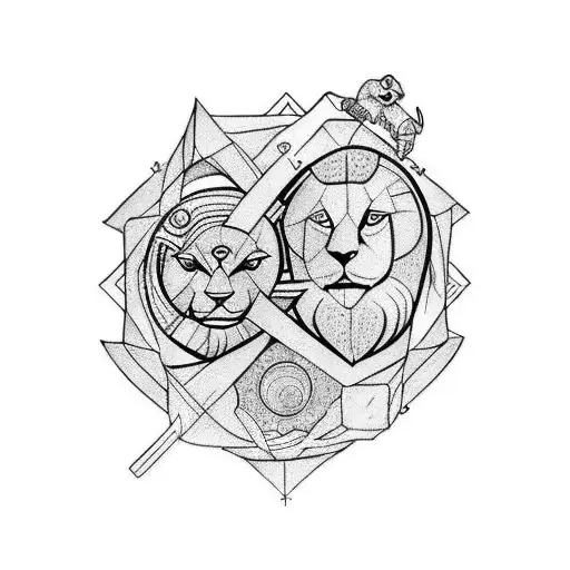 Leo And Sagitarius With A Person Eye And Travel