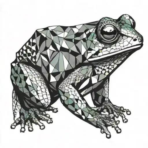 Frog And A Comma Intertwined With Elements