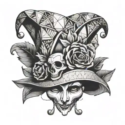 Jester Hat With Flower Crown