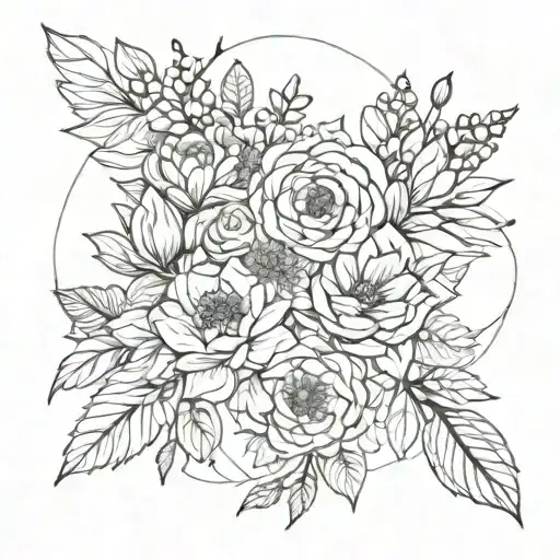 Birth Flower Bouquet