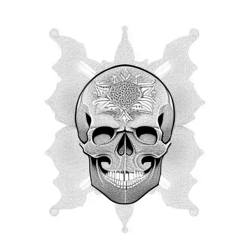 Skull Arising Form A Mandelbrot Set