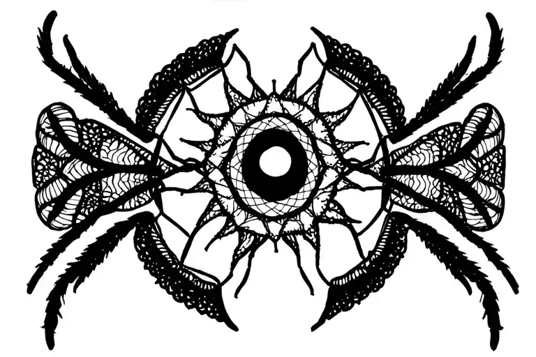 Spider With Lace Sun Dream Catcher