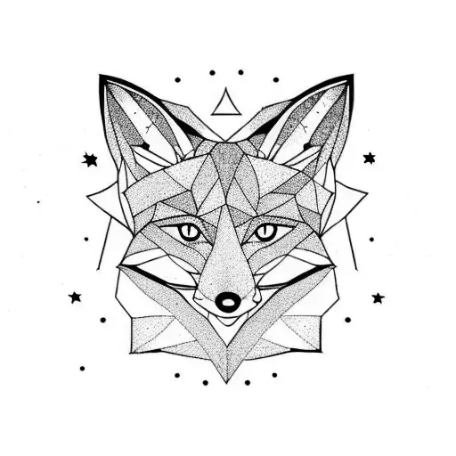 A Fox Looking At A Stary Sky