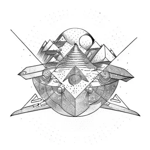 Combine Bouldering And Space Themes In A Tattoo Design