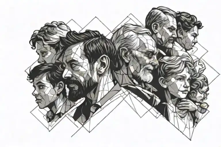 Devorced But Happy Father Of 3 Child Holding Each Other