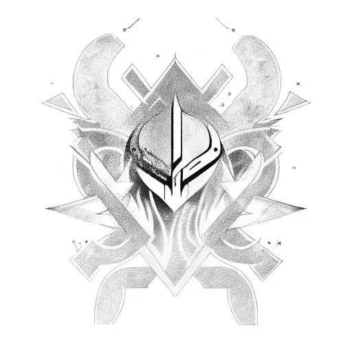 Abstract Thunder Symbol
