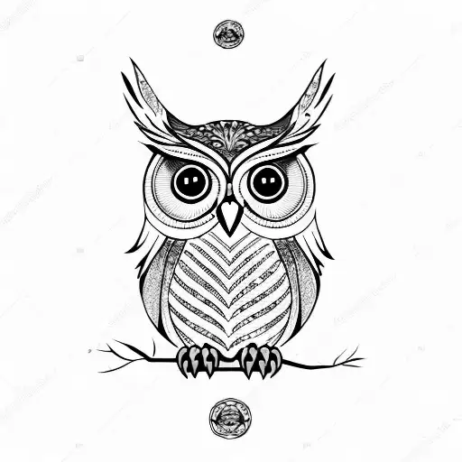 Owl With Big Tree Adn