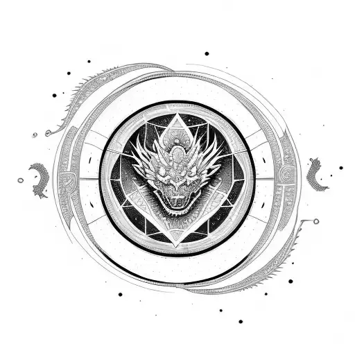 Phases Of The Moon Intercepted With The Brightness Of Dragon Fire