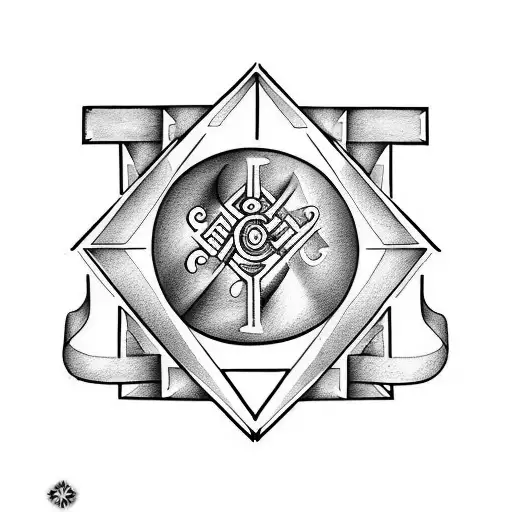 Greek With Shapes And The Roman Numeral 5