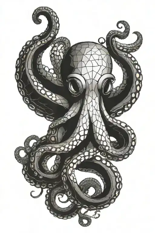 Octopus With The Letter A