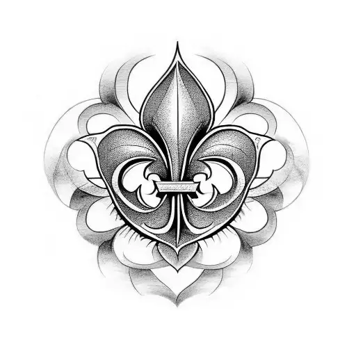 Fleur De Lis Inside Shamrock