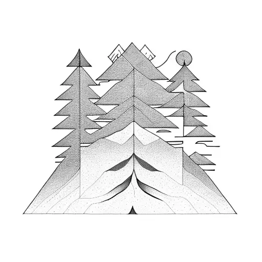 Fine Line Mountain Nature