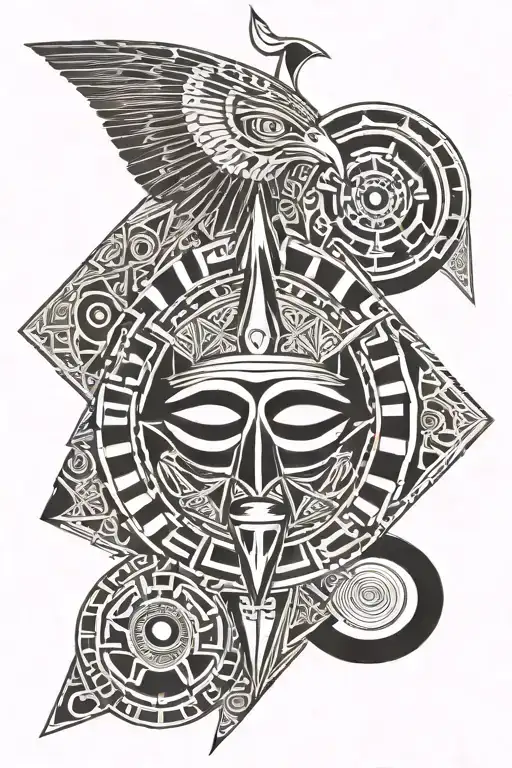 Egyptian Greek Drawing With A Diamond