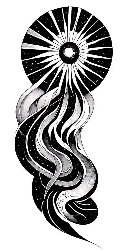 Beaming Sun Over The Universe