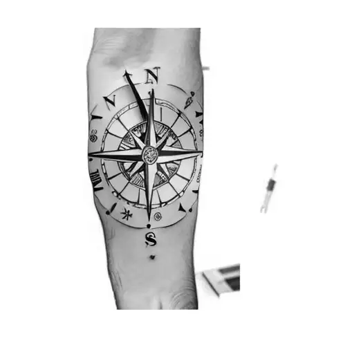 A Compass And A Clock