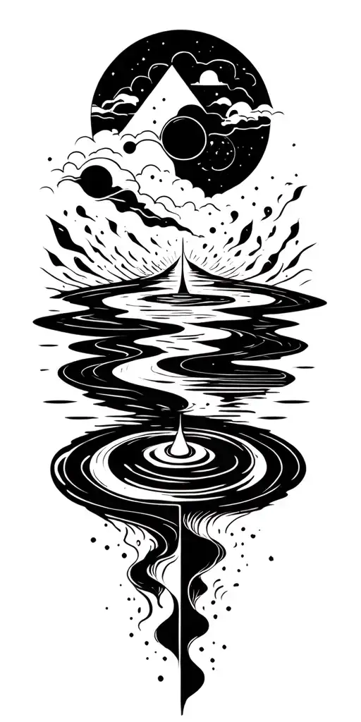 The Water Cycle Symbolizing Balance