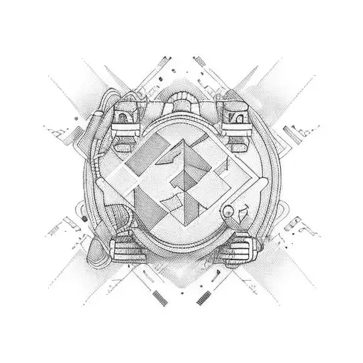 Heartbeat Line With Playstation Joystick In The Middle