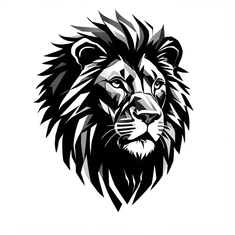 Male Lion Africa Continent With Kenya