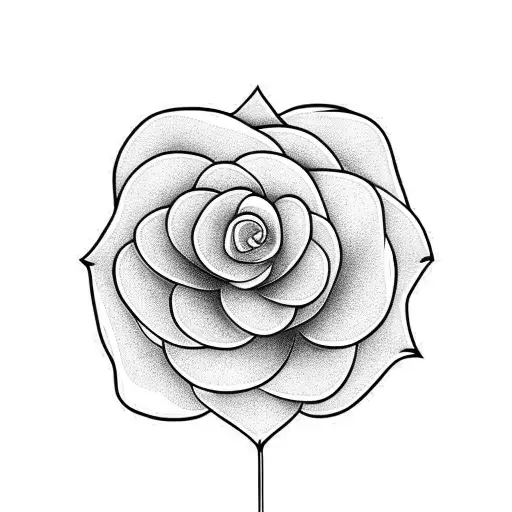 Flower Jewelry Line Art