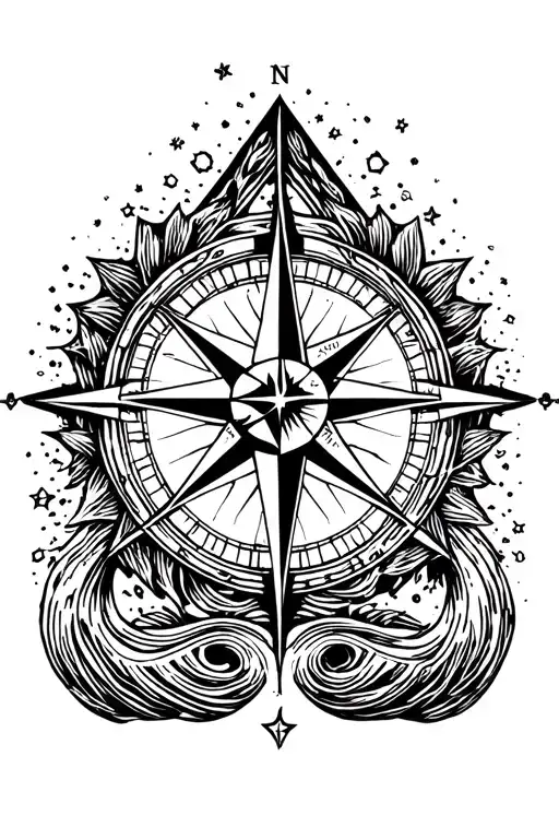 Stars Compass Triangle Wreath Wave Crashing