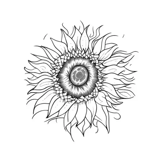 Sunflower With Easy Name And Pawprint