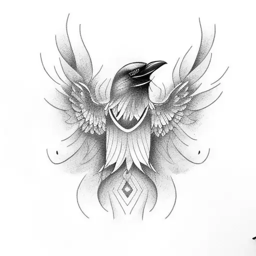 Crow Fading Into Smoke