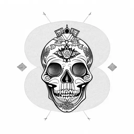 Santa Muerte Skull