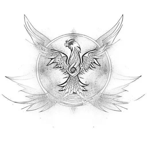 Phoenix With Air And Water Signs