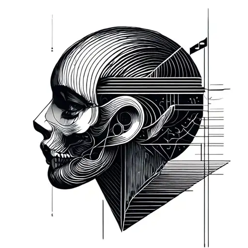 Geomtric Fine Line Music