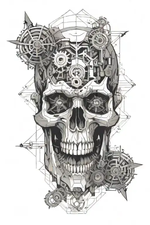 Skull With Mechanism