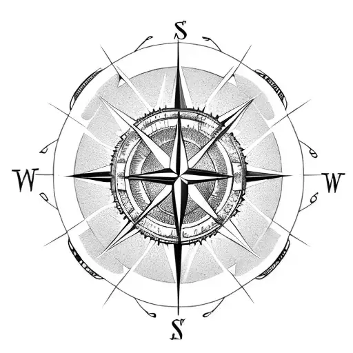 Compass With Six Arrows
